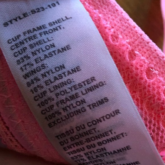 Stella McCartney Magnolia Shrugging Neon Contour Balconette Bra Pink - Picture 6 of 9